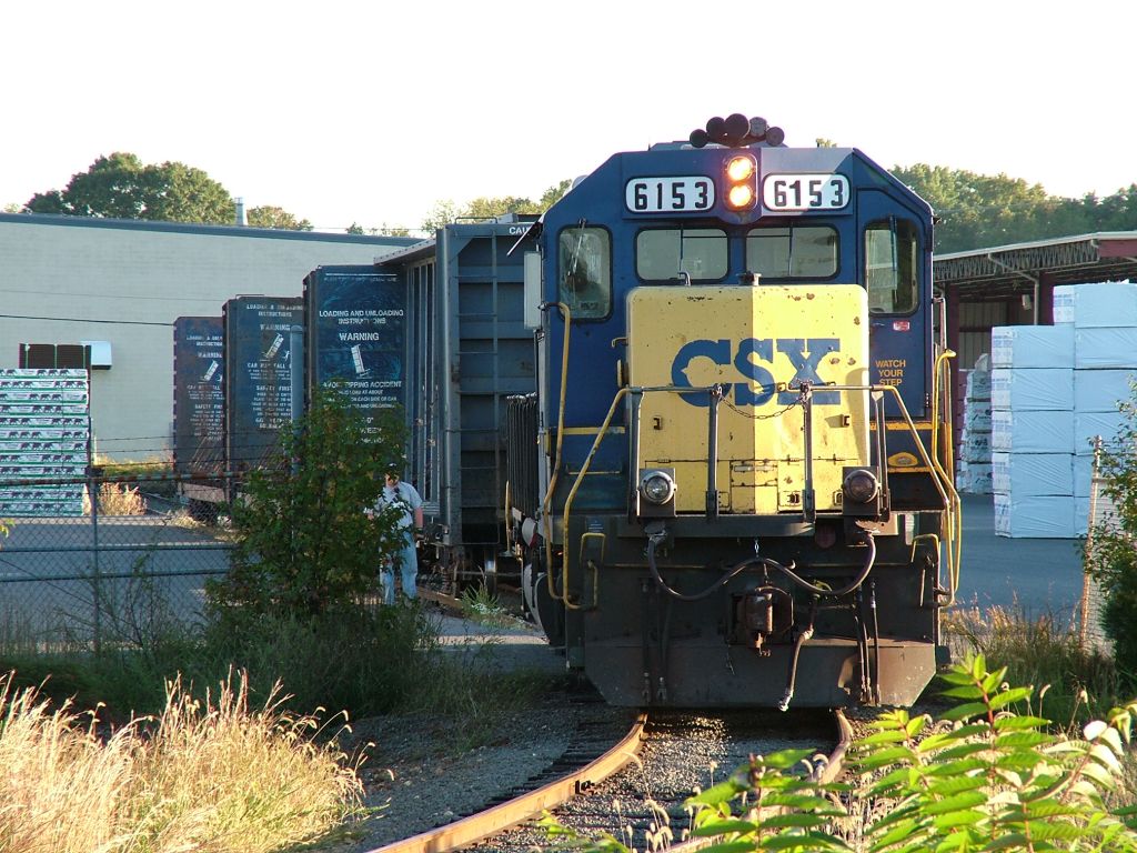 Removing the empties from the lumber yard